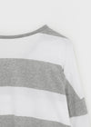 Santom Striped Collared Long Sleeve T-shirt
