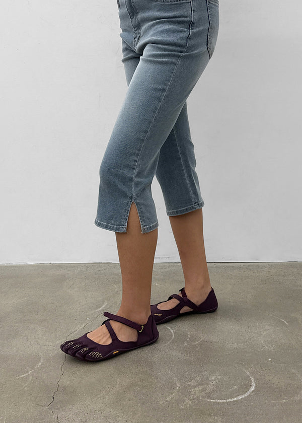Relling Slit Capri Denim Pants