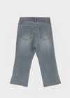 Relling Slit Capri Denim Pants