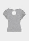 Meko Lace Wrap Short Sleeve Tee