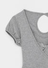 Meko Lace Wrap Short Sleeve Tee