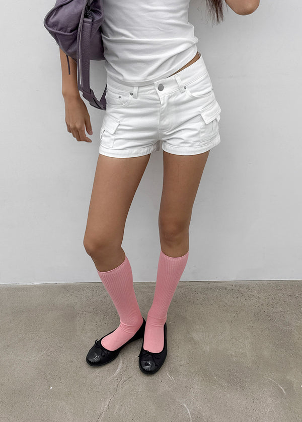 Popi-al ribbed knee socks