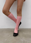 Popi-al ribbed knee socks