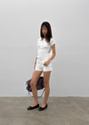 Melkong collared short-sleeve tee