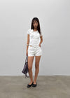 Melkong collared short-sleeve tee