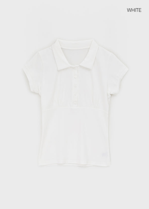 Melkong collared short-sleeve tee