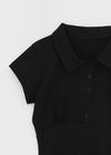 Melkong collared short-sleeve tee