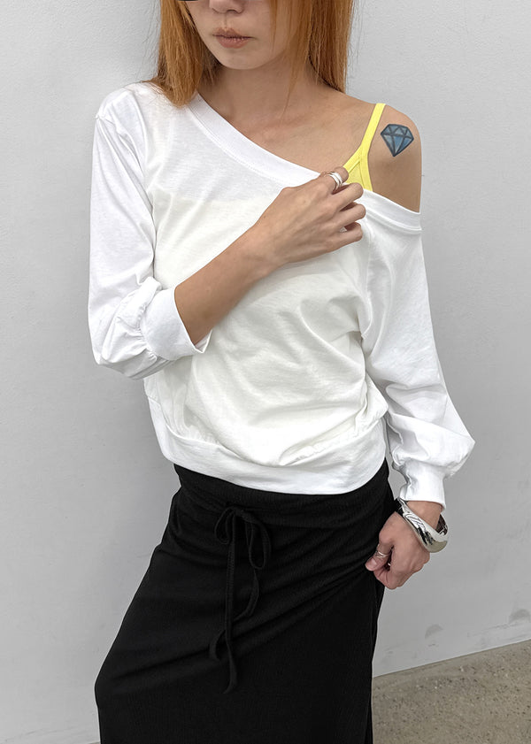 Bleak Off-shoulder 3/4 Sleeve Sweatshirt