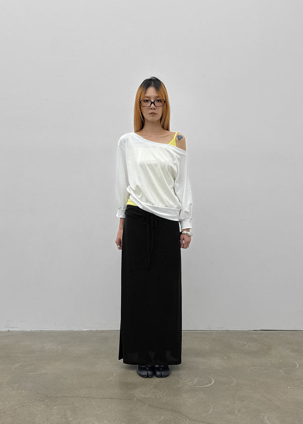 Bleak Off-shoulder 3/4 Sleeve Sweatshirt