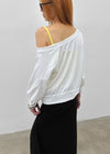 Bleak Off-shoulder 3/4 Sleeve Sweatshirt