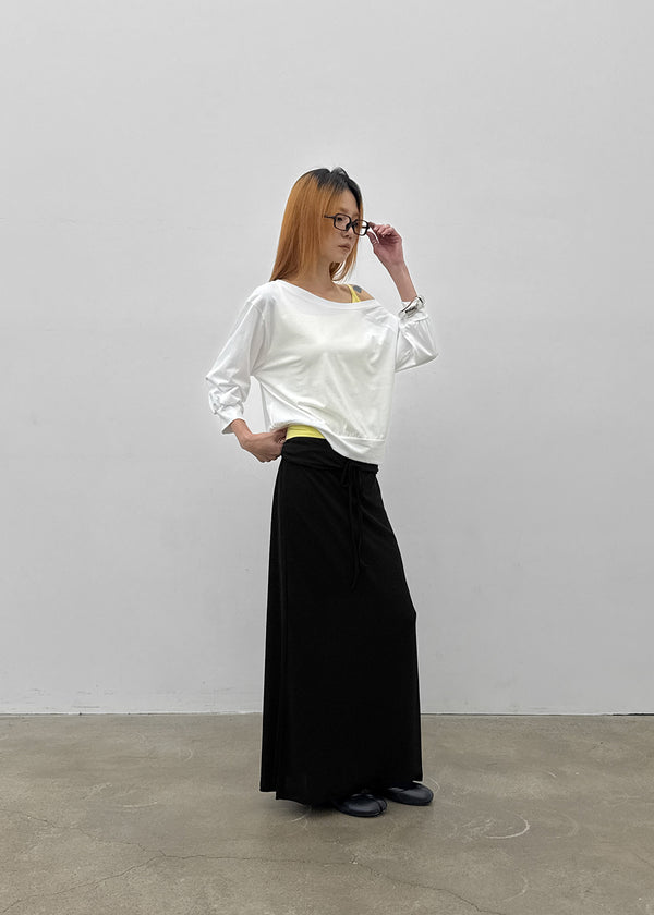 Bleak Off-shoulder 3/4 Sleeve Sweatshirt