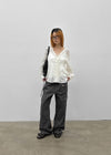 Zillus V-neck Frill Blouse