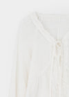 Zillus V-neck Frill Blouse
