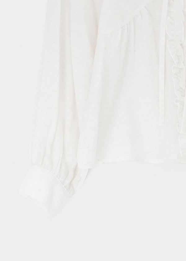Zillus V-neck Frill Blouse