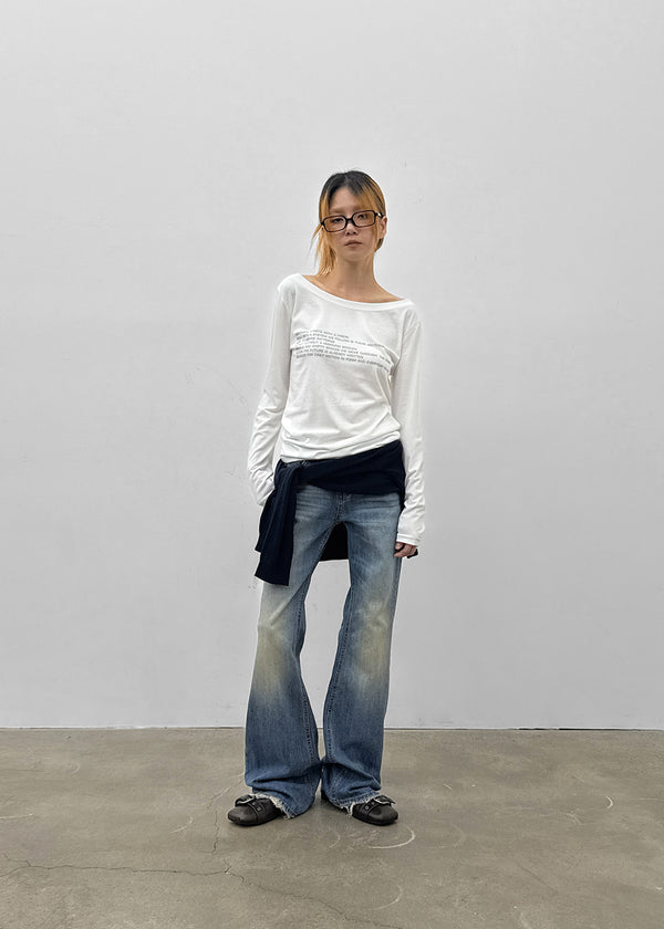 Tweak Low-waisted Bootcut Denim Pants