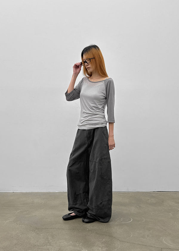 (UNISEX) Remnant Pigment Wide Cargo Pants