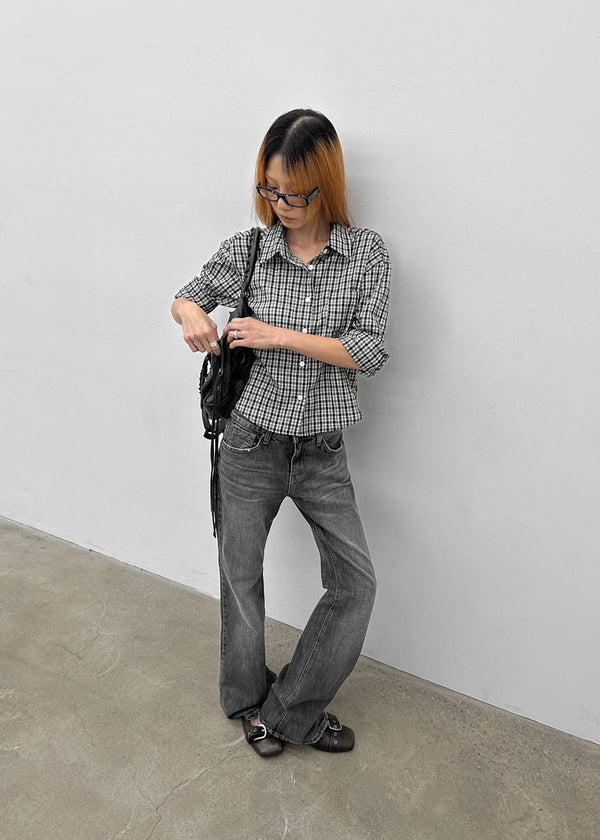 Unveil Check 3/4 Sleeve Shirt