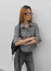 Unveil Check 3/4 Sleeve Shirt