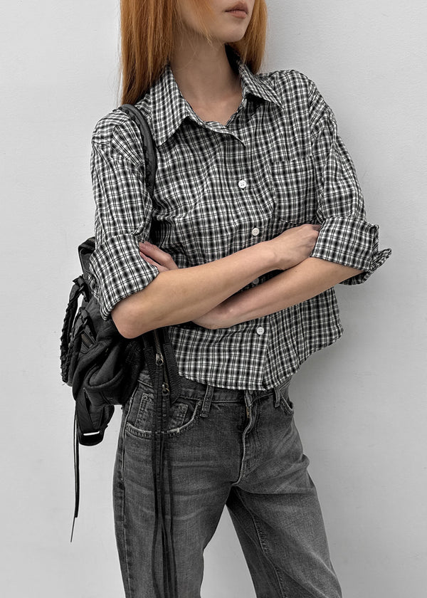 Unveil Check 3/4 Sleeve Shirt