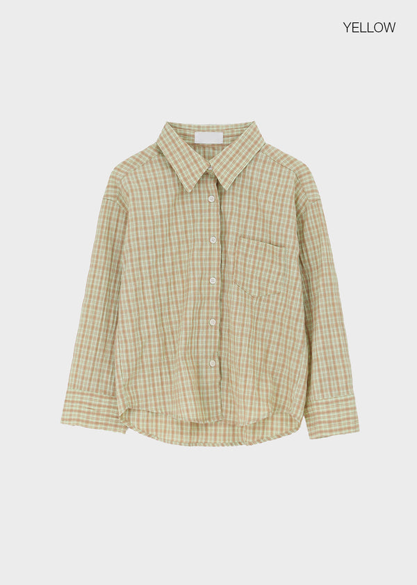 Unveil Check 3/4 Sleeve Shirt