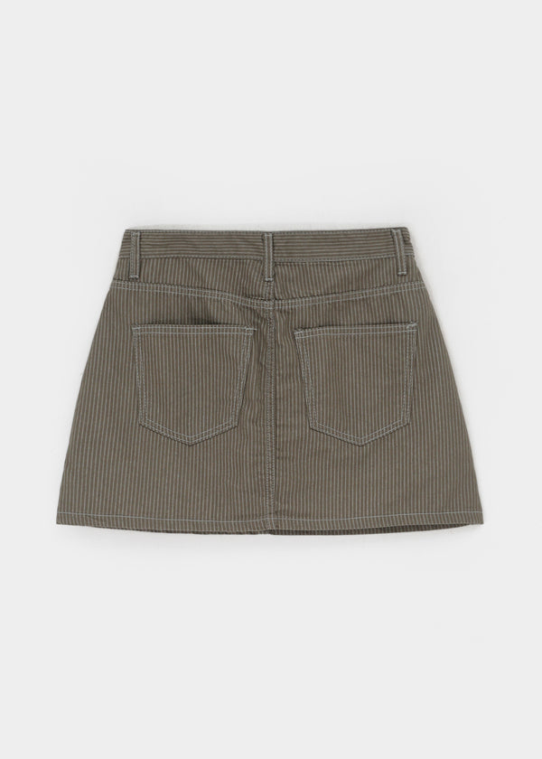 Decoy striped miniskirt