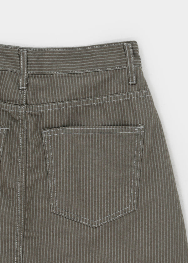 Decoy striped miniskirt