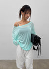 [MADE] Tart Off-Shoulder Summer Long Sleeve T-shirt
