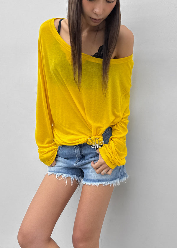 [MADE] Tart Off-Shoulder Summer Long Sleeve T-shirt