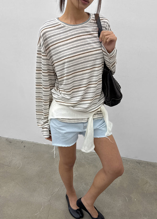 Meiren Cut-off Denim Shorts