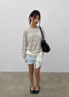 Meiren Cut-off Denim Shorts