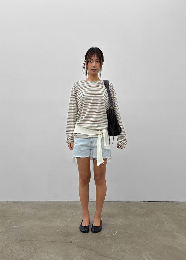 Meiren Cut-off Denim Shorts