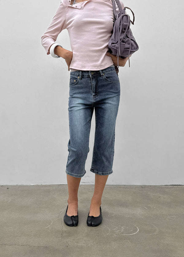 Brenti Denim Capri Pants
