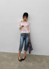 Brenti Denim Capri Pants
