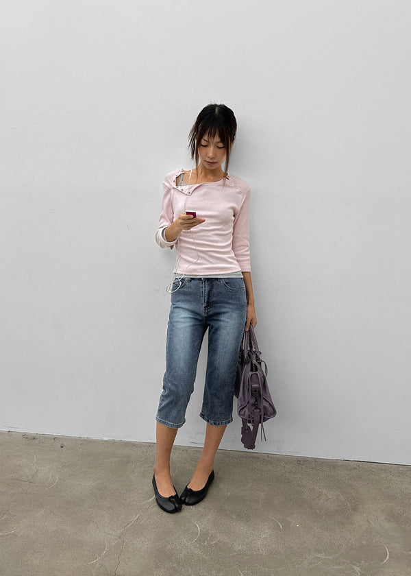 Brenti Denim Capri Pants