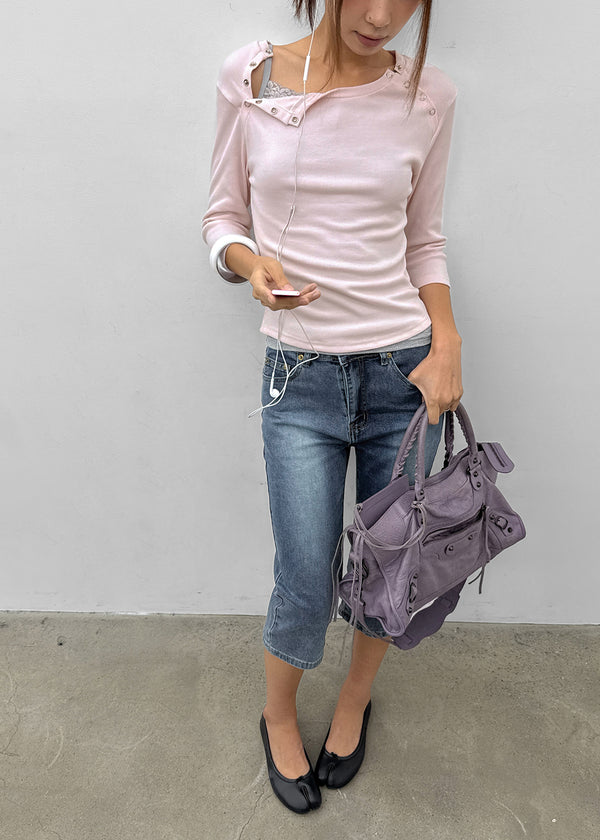 Brenti Denim Capri Pants
