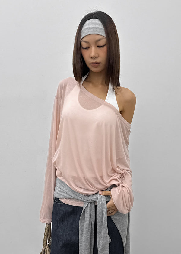 [MADE] Tart Off-Shoulder Summer Long Sleeve T-shirt