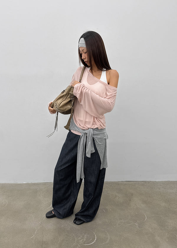 [MADE] Tart Off-Shoulder Summer Long Sleeve T-shirt