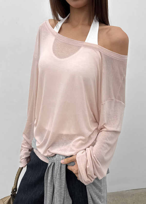 [MADE] Tart Off-Shoulder Summer Long Sleeve T-shirt