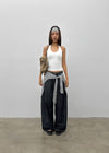 Ruetti Ribbed Halter Sleeveless (Built-in Cup)
