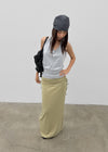 Arbel Shirred Long Skirt