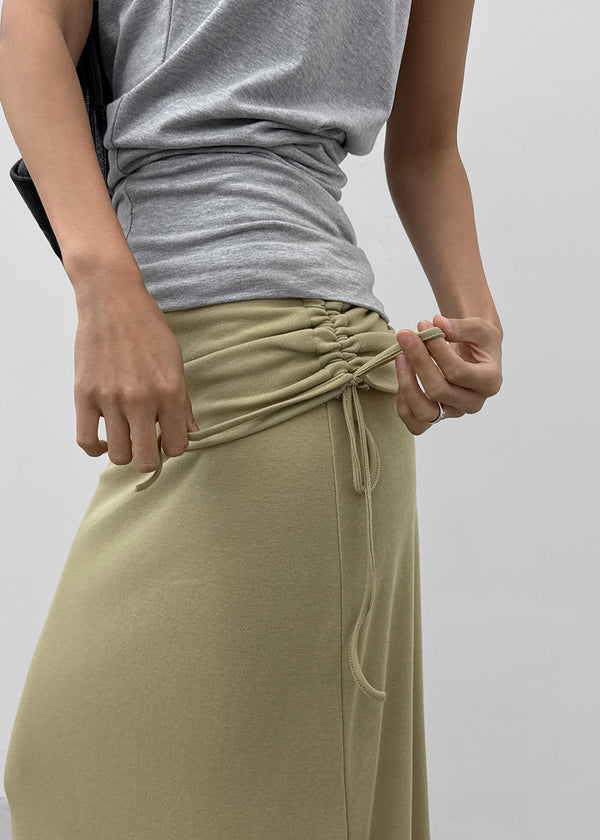 Arbel Shirred Long Skirt