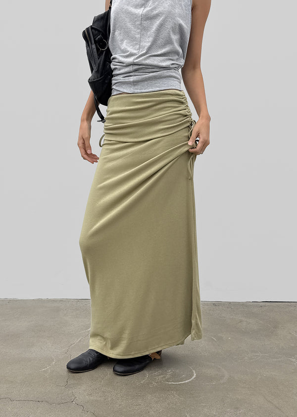 Arbel Shirred Long Skirt