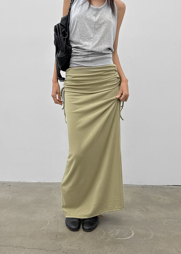 Arbel Shirred Long Skirt