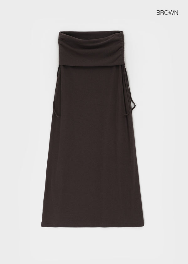 Arbel Shirred Long Skirt