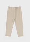 Mae striped elastic banding capri pants