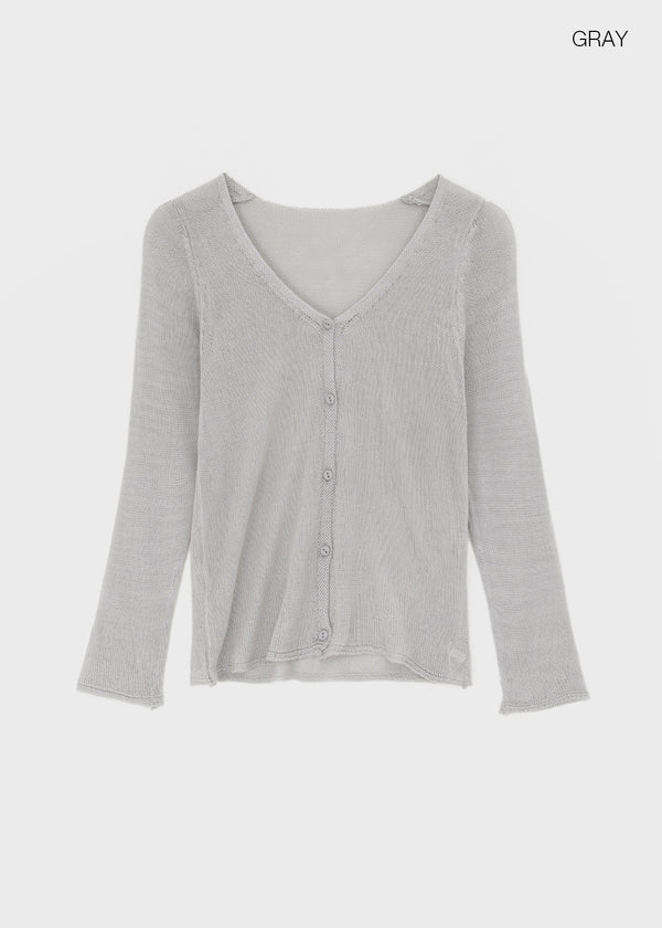 Bern V-neck Summer Knit Cardigan