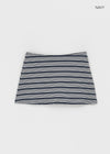Dav striped mini skirt pants