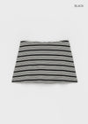 Dav striped mini skirt pants