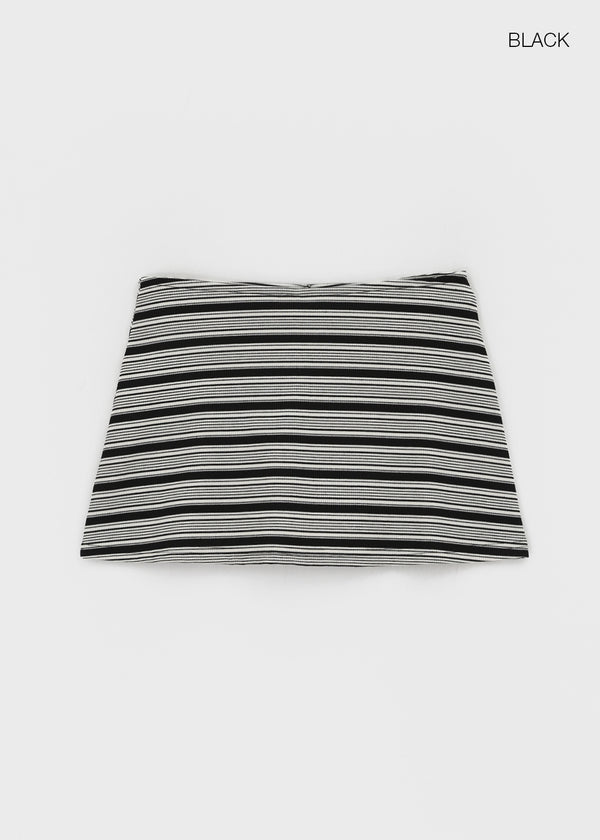 Dav striped mini skirt pants