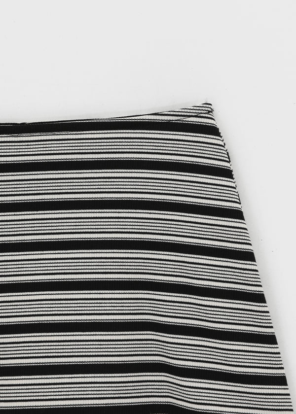 Dav striped mini skirt pants